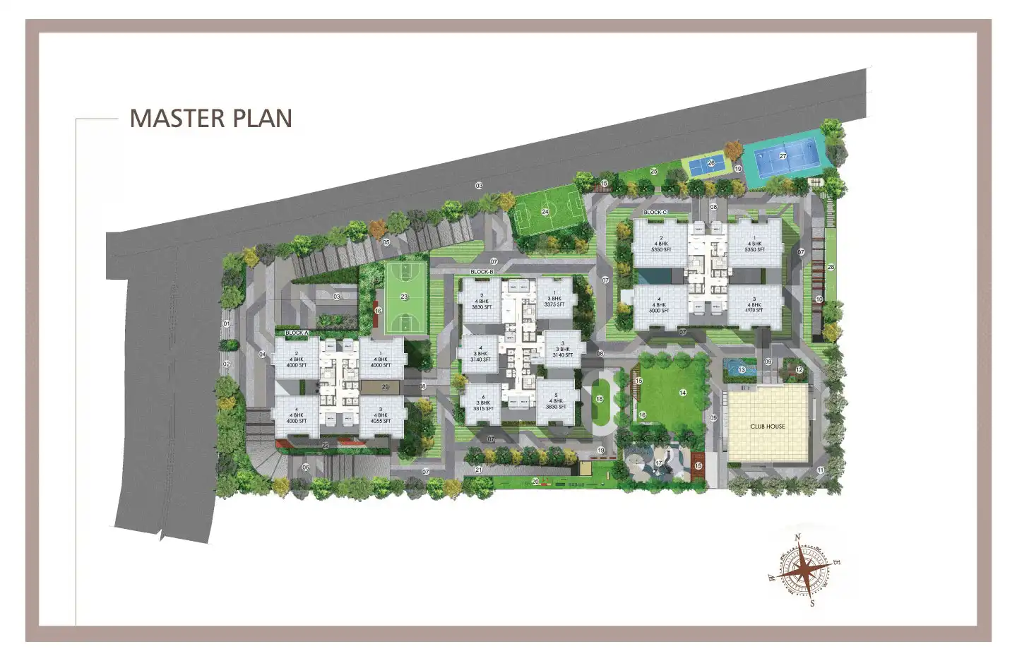 Master plan layout of Godrej Plots Ujjain Road Indore