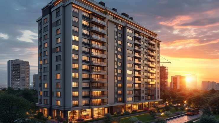 Large township master plan near Indore, artist impression
